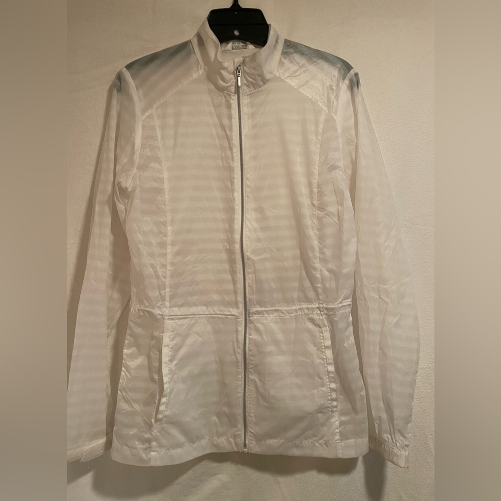 Lady Hagen White Lightweight Nylon Jacket